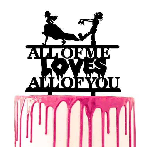 CARISPIBET Hochzeitstortenaufsatz mit Schriftzug "All of me Loves all of you" Horrorfilme Tropen Kuchen Dekorativ CARISPIBET Hochzeitstortenaufsatz mit Schriftzug "All of me Loves all of you" Horrorfilme Tropen Kuchen Dekorativ von CARISPIBET