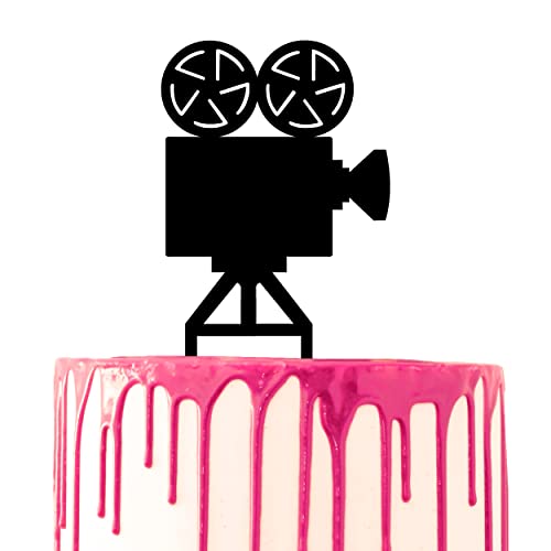 CARISPIBET Tortenaufsatz mit Filmkamera, Kuchendekoration, Acryl-Silhouette CARISPIBET Tortenaufsatz mit Filmkamera, Kuchendekoration, Acryl-Silhouette von CARISPIBET