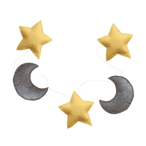 CARMIN Nordisch Baby Kinder Raum Hand Gemachte Kindergarten Star Girlanden Wand Dekoration Fotografie Requisiten Mond Requisiten (A) von CARMIN
