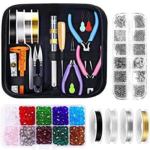 CARMIN Schmuck Herstellung ZubehöR Satz mit Schmuck Werkzeugen Schmuck DräHte für Schmuck Reparatur Perlen ArmbäNder Ohr Ringe DIY Handgemacht CARMIN Schmuck Herstellung ZubehöR Satz mit Schmuck Werkzeugen Schmuck DräHte für Schmuck Reparatur Perlen ArmbäNder Ohr Ringe DIY Handgemacht von CARMIN