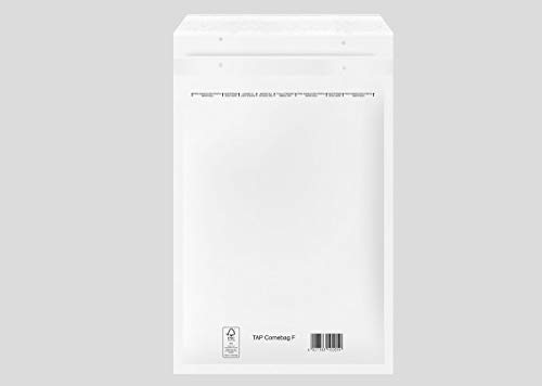 200 Luftpolsterumschläge 240 x 350 mm | Luftpolstertaschen F6 | weiße Versandtasche DIN A4+ | in CD C3 D4 E5 F6 G7 H8 I9 K10 wählbar von CARTONARA