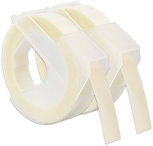 CARTRIDGES KINGDOM 2 Prägebänder 3D 9 mm x 3 m Weiss auf Transparent/Farblos | kompatibel für Dymo Omega und Junior Etikettenprägegerät für den Heimbedarf | Kunststoff, Selbstklebend CARTRIDGES KINGDOM 2 Prägebänder 3D 9 mm x 3 m Weiss auf Transparent/Farblos | kompatibel für Dymo Omega und Junior Etikettenprägegerät für den Heimbedarf | Kunststoff, Selbstklebend von CARTRIDGES KINGDOM