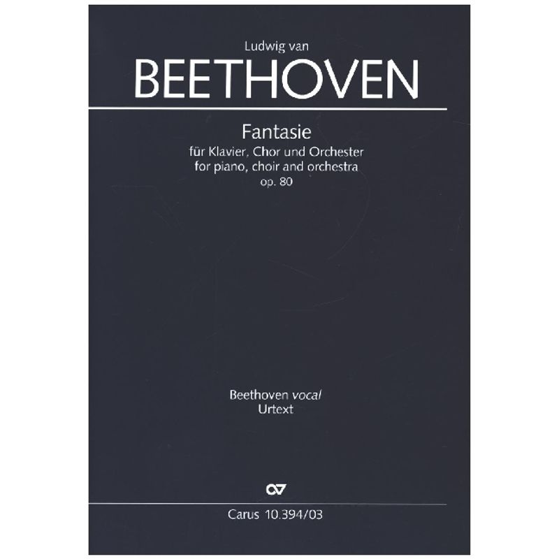 Fantasie, Für Klavier, Chor Und Orchester, Klavierauszug - Ludwig van Beethoven, Kartoniert (TB) von CARUS