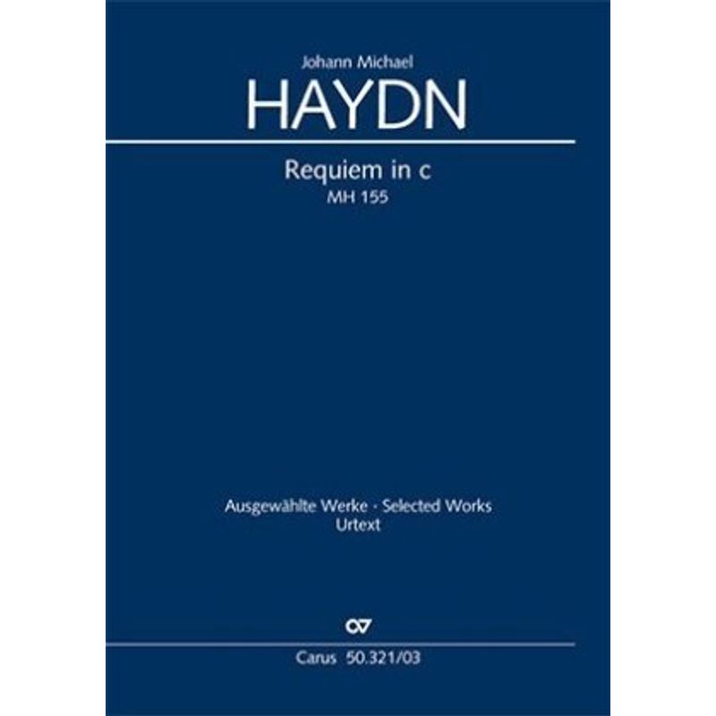 Requiem In C-Moll Mh 154, Klavierauszug - Michael Haydn, Kartoniert (TB) von CARUS