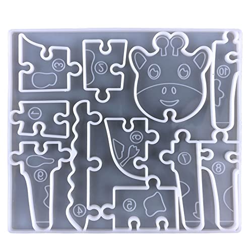 CASNO Silikonform, Puzzleteile mit 11 Mulden, Silikonformen für Krokodil-Dinosaurier-Puzzle-Form, Epoxidharz, Gießform für Heimwerker, Handwerk, Frauen G von CASNO