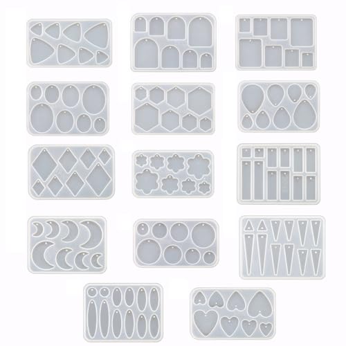 CASNO Silikonform für unregelmäßige Ohrringe, Epoxidharz, geometrische Ohrtropfen, baumelnde Silikonform, DIY, Handwerk, Schmuck, Anhänger, Gießwerkzeuge CASNO Silikonform für unregelmäßige Ohrringe, Epoxidharz, geometrische Ohrtropfen, baumelnde Silikonform, DIY, Handwerk, Schmuck, Anhänger, Gießwerkzeuge von CASNO