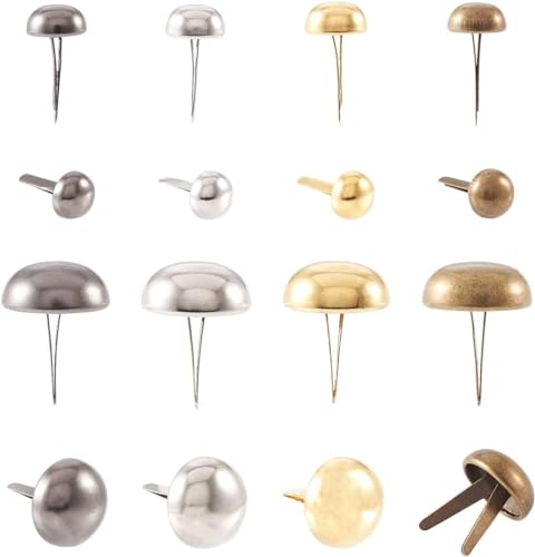 Beutelverschlüsse drehen, Drehverschluss, 120 Stück, untere Bolzen, Taschenfüße, 4 Farben, Kegelnieten, Metallspitzen, Nieten, Nagelköpfe, Brads for Geldbörse, Handtasche, Tasche, Lederhandwerk (Farbe Beutelverschlüsse drehen, Drehverschluss, 120 Stück, untere Bolzen, Taschenfüße, 4 Farben, Kegelnieten, Metallspitzen, Nieten, Nagelköpfe, Brads for Geldbörse, Handtasche, Tasche, Lederhandwerk (Farbe von CASOTA