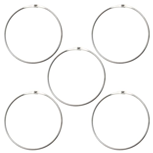 CATELL 5 Stück Warenring Schlüsselring, Schlüsselring Groß 150mm Durchmesser Vielseitiger Schlüsselringe Groß Metallringe mit Schnellverschluss für Schlüsseln Tasche Kleidung Duschvorhang CATELL 5 Stück Warenring Schlüsselring, Schlüsselring Groß 150mm Durchmesser Vielseitiger Schlüsselringe Groß Metallringe mit Schnellverschluss für Schlüsseln Tasche Kleidung Duschvorhang von CATELL