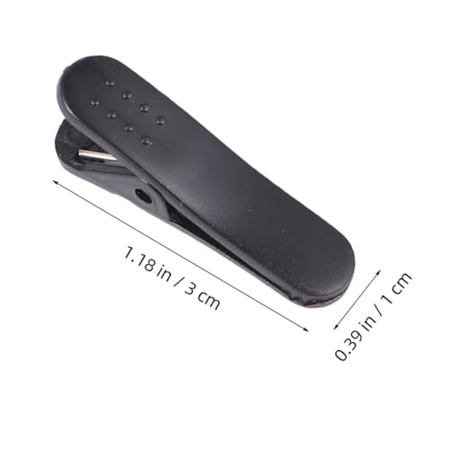 CATIEBYE 100 Stück Kopfhörer Kabelclip Alligator Klemme Ohrhörer Kabelhalter Schwarz Praktischer Kabelorganizer aus Robustem Kunststoff Geeignet für Headsets Ohrhörer Kabelmanagement Am von CATIEBYE