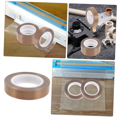 CATIEBYE 2 Rollen Hochtemperaturbeständiges Ptfe Klebeband Hand Vakuumierer Isolierband Verschleißfest für Elektrische Geräte und Vakuumbeutel Hitzebeständig Langlebig Vielseitig von CATIEBYE