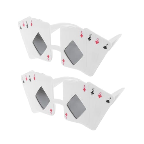 CATIEBYE 2Stücke Pokerkarten Sonnenbrillen Lustige Partybrillen für Erwachsene Kreative Foto Requisiten für Mottopartys Halloween Fasching Einzigartiges Design CATIEBYE 2Stücke Pokerkarten Sonnenbrillen Lustige Partybrillen für Erwachsene Kreative Foto Requisiten für Mottopartys Halloween Fasching Einzigartiges Design von CATIEBYE