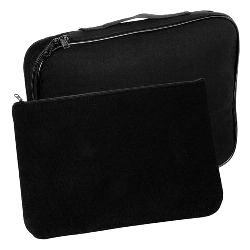 CATIEBYE 2Stücke Tragbare Dokumenten Organizer Box mit Schloss Wasserdichte Aufbewahrung für Pässe Zertifikate und Wertgegenstände für Zuhause und Büro von CATIEBYE