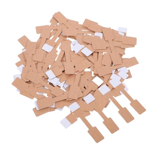CATIEBYE 300 Stück Schmuckanhänger Zur Preisgestaltung, Leere Schmuckanhänger, Aufkleber, Einfach Abziehbare, Leere Kraftetikettenaufkleber, Selbstklebende Etiketten, Kleine Aufkleber, von CATIEBYE