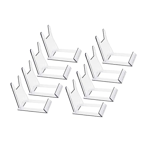 CATIEBYE 8 Stück Tellerhalter aus Porzellan Stand Regal Gestell Schüssel Display Staffelei Plattenständer für die Anzeige Tellerständer zur Präsentation Plastik Transparent CATIEBYE 8 Stück Tellerhalter aus Porzellan Stand Regal Gestell Schüssel Display Staffelei Plattenständer für die Anzeige Tellerständer zur Präsentation Plastik Transparent von CATIEBYE