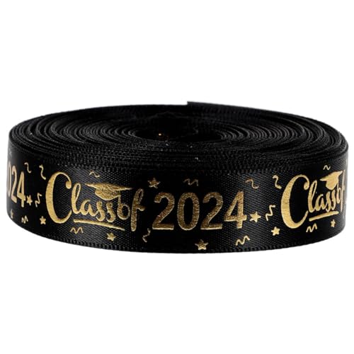 CATIEBYE Graduierungsband Polyester Geschenkband Breit Dekoratives Satinband für Geschenkverpackung Partydeko DIY Basteln Leichtes Hochwertiges Schleifenband von CATIEBYE