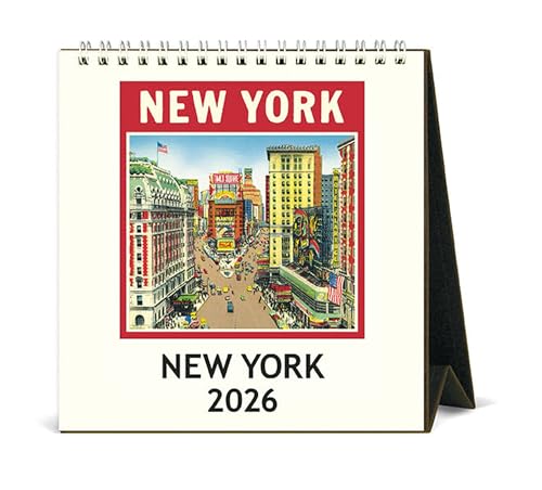 Cavallini 2026 New York Staffelei-Schreibtischkalender, 15,2 x 16,5 cm, 12 Monate Seite pro Monat, Stehtischkalender, ideal für große Apfelliebhaber, klein und niedlich Cavallini 2026 New York Staffelei-Schreibtischkalender, 15,2 x 16,5 cm, 12 Monate Seite pro Monat, Stehtischkalender, ideal für große Apfelliebhaber, klein und niedlich von CAVANILLI & CO.