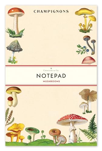 Cavallini & Co. Mushrooms Notepad, 100 page tear-off pages, Ideal for reminders, grocery lists and to dos, Images from the archives, 4 1/4" X 6 3/4" Cavallini & Co. Mushrooms Notepad, 100 page tear-off pages, Ideal for reminders, grocery lists and to dos, Images from the archives, 4 1/4" X 6 3/4" von CAVANILLI & CO.