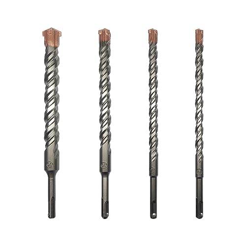 CAVATINY 4tlg SDS Plus Bohrer Set - SDS Hammerbohrer für beton, ziegel, zement, stein mit 4 Schneiden - inkl. Größen 14,16,20,25mm - SDS Plus-Schaft passend für Bohrhammer CAVATINY 4tlg SDS Plus Bohrer Set - SDS Hammerbohrer für beton, ziegel, zement, stein mit 4 Schneiden - inkl. Größen 14,16,20,25mm - SDS Plus-Schaft passend für Bohrhammer von CAVATINY