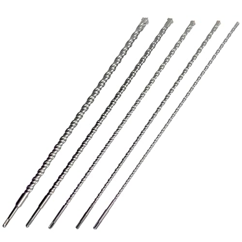 CAVATINY 5tlg SDS Plus Bohrer Set - SDS Hammerbohrer für beton, ziegel, zement, stein mit 4 Schneiden - inkl. Größen 8 10 12 16 20 x 600mm - SDS Plus-Schaft passend für Bohrhammer CAVATINY 5tlg SDS Plus Bohrer Set - SDS Hammerbohrer für beton, ziegel, zement, stein mit 4 Schneiden - inkl. Größen 8 10 12 16 20 x 600mm - SDS Plus-Schaft passend für Bohrhammer von CAVATINY