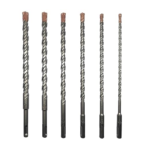 CAVATINY 6tlg SDS Plus Bohrer Set - SDS Hammerbohrer für beton, ziegel, zement, stein mit 4 Schneiden - 6tlg. 6 8 10 12 14 16 x 210mm - SDS Plus-Schaft passend für Bohrhammer CAVATINY 6tlg SDS Plus Bohrer Set - SDS Hammerbohrer für beton, ziegel, zement, stein mit 4 Schneiden - 6tlg. 6 8 10 12 14 16 x 210mm - SDS Plus-Schaft passend für Bohrhammer von CAVATINY