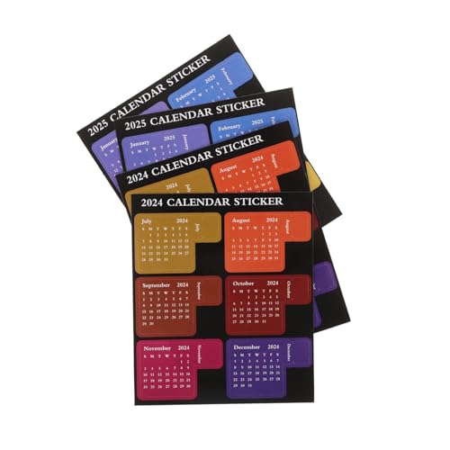 2Sätze Selbstklebende Monatskalender Aufkleber Index Sticker für Planer Notizen und Dekoration für Schule Büro und Zuhause von CAXUSD