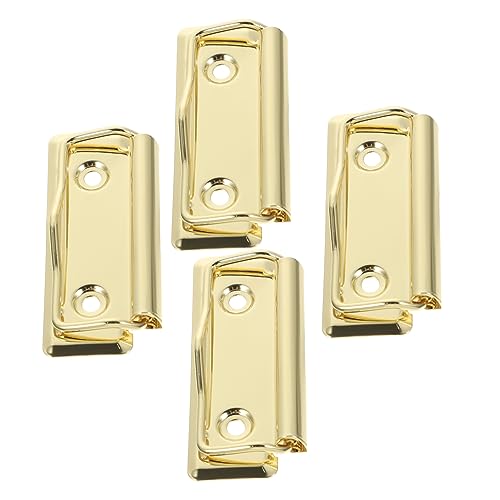4Stücke Metall Clips für Dokumente Büroklammern für Schul und Bürobedarf Langlebige Binder Clips für Sammelalben und Präsentationen von CAXUSD