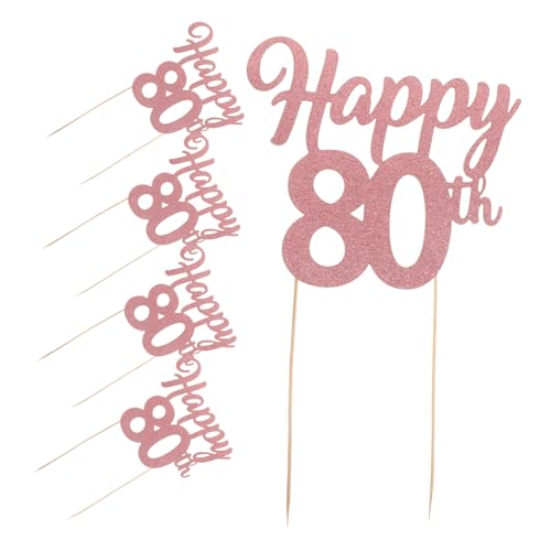 5 Stück Happy Tortenaufsätze Glitzer Cupcake Picks für Jubiläumsfeiern und Partys Dekoration für Unvergessliche 5 Stück Happy Tortenaufsätze Glitzer Cupcake Picks für Jubiläumsfeiern und Partys Dekoration für Unvergessliche von CAXUSD