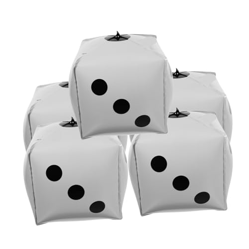 5Stücke Aluminiumfolien Würfelballons für Themenpartys Hochwertige Dekoration für Geburtstagsfeiern und Veranstaltungen Langlebig und Elegant von CAXUSD