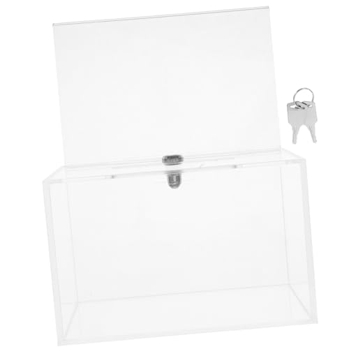 Acryl Vorschlagsbox mit Schloss und Sichtfenster Transparente Abstimmungsbox für Veranstaltungen Effiziente Sammlung von Feedback und Kommentaren von CAXUSD