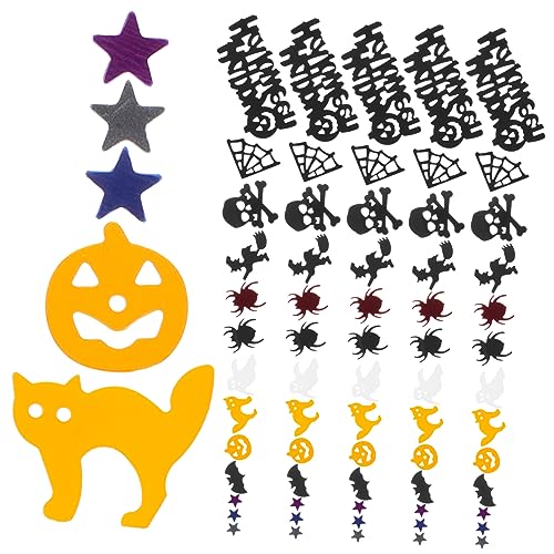 CAXUSD Tischkonfetti 1 Packung Halloween-Deko-Konfetti halloween aussendeko halloween dekoration Halloween-Ornament Halloween-Plastikkonfetti Konfetti aus Plastik Halloween-Dekoration von CAXUSD