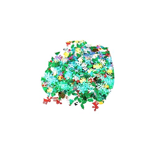 CAXUSD 1 Packung Weihnachtskonfetti Weihnachtspailletten zum Basteln Urlaub Pailletten Geburtstag christbaum Weihnachts-Pailletten-Konfetti Weihnachtsdekoration Weihnachtsbaum Stechpalme von CAXUSD