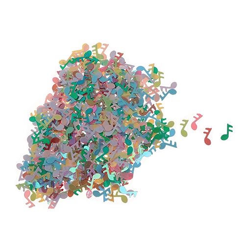 CAXUSD Dekoration 1 Packung Tischdekoration Ballondekoration Notenschlüsselausschnitt runder Esstisch Ornament Konfetti-Dekoration Musikalisches Konfetti Hochzeit schmücken Gewebe von CAXUSD