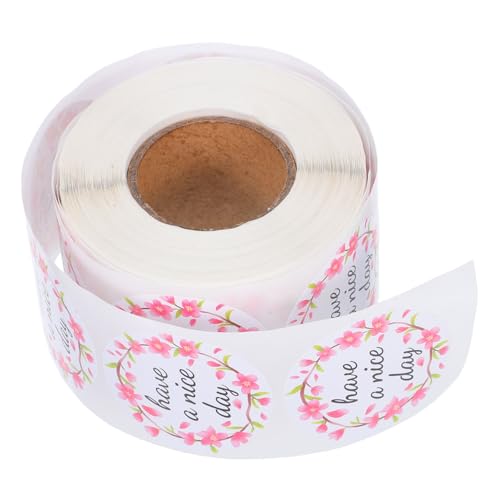 CAXUSD 1 Rolle dekorative Aufkleber Rose Vinylabziehbilder Mini-Blumenaufkleber Aufkleber Japanisch Blumenabziehbilder Blumenaufkleber zum Basteln Kupferplattenaufkleber von CAXUSD