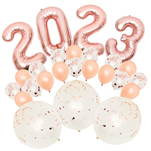 CAXUSD Satz Von Graduierungsballons Ballon Für Graduierungsfeier 40 Zoll Rose Gold Dekorationen von CAXUSD