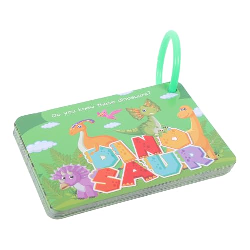 CAXUSD 1 Satz Dinosaurierkarten für die frühe Bildung Flash-Card- für Kleinkinder Lernspielzeug für Kleinkinder lernen Tier Lernkarten Karteikarten Kleinkind Flash -Karten Papier von CAXUSD
