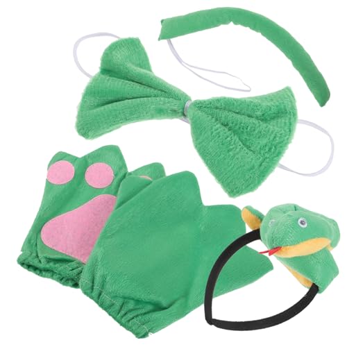 CAXUSD 1 Satz Haarschmuck Für Mit Tier-stirnband Plüsch-schlangenkopfschmuck Kröte Kostüm Bogen Aufkleber Froschkostüm Kinderhandschuhe Zubehör Perücke Strukturierter Kunststoff CAXUSD 1 Satz Haarschmuck Für Mit Tier-stirnband Plüsch-schlangenkopfschmuck Kröte Kostüm Bogen Aufkleber Froschkostüm Kinderhandschuhe Zubehör Perücke Strukturierter Kunststoff von CAXUSD