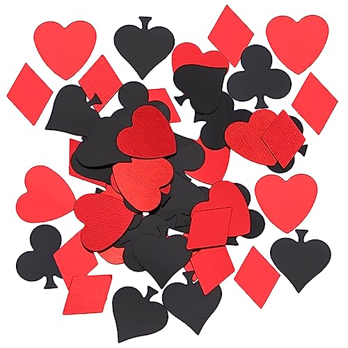CAXUSD 1 Satz Papiers chnitzel werfen konfetti für den brautduschentisch valentinstag konfetti streut hochzeitsdeko Tischdekoration Poker-Scatter Hochzeits-Poker-Abfälle von CAXUSD