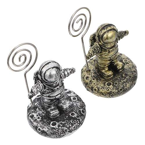 CAXUSD 1 Set 2 Stück Astronauten Visitenkartenhalter Büroklammern Tischnummernhalter Memo Klemme Platzkartenhalter Bild Fixklammern Foto Clip Für Zuhause Schreibtisch Memohalter CAXUSD 1 Set 2 Stück Astronauten Visitenkartenhalter Büroklammern Tischnummernhalter Memo Klemme Platzkartenhalter Bild Fixklammern Foto Clip Für Zuhause Schreibtisch Memohalter von CAXUSD