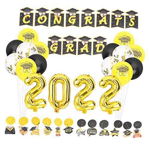 CAXUSD Congrats Grad Luftballons Banner Kit Latex Party Luftballons Für Abschluss Dekorationen CAXUSD Congrats Grad Luftballons Banner Kit Latex Party Luftballons Für Abschluss Dekorationen von CAXUSD