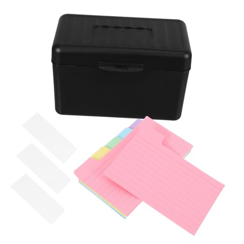 CAXUSD 1 Set-Box Karteikartennotizbox Zettelhalter klebrige Lesezeichen-Tabs Markierungsaufkleber für Bücher Karteikarten-Organizer Textmarker-Aufkleber Postkartenständer Papier Schwarz CAXUSD 1 Set-Box Karteikartennotizbox Zettelhalter klebrige Lesezeichen-Tabs Markierungsaufkleber für Bücher Karteikarten-Organizer Textmarker-Aufkleber Postkartenständer Papier Schwarz von CAXUSD