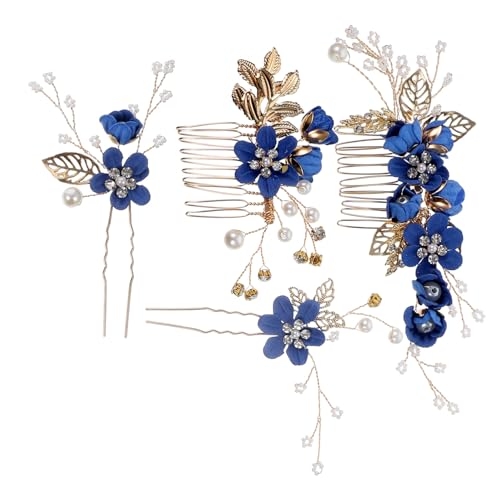 CAXUSD 1 Set Haarnadeln Brautschmuck Kämme Haargummis Für Hochzeiten Kopfbedeckungen Für Kleider Braut Haarkamm Blumen Haarschmuck Schmuck Haarkamm Kleines Band Tiara von CAXUSD