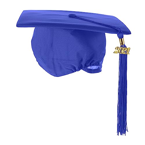 CAXUSD 1 Stk Abiturmütze interessante Abschlussstütze stylisches Hüte Tiara 2021 Junggesellenmütze Abschlusskappe mit Quaste Erwachsener Kopfbedeckung Requisiten Partyhut Kind von CAXUSD
