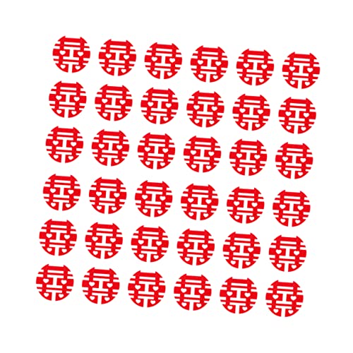 CAXUSD Hochzeitsdeko 1 Chinesisches Dekor Tischkonfetti Brautdusche Hochzeitskonfetti Konfetti-kreise Aus Papier Glück Scherenschnitt Konfetti Für Hochzeitseinladung Rot Hand Bestreuen von CAXUSD