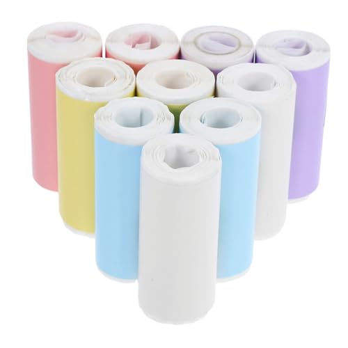 CAXUSD 10 Rollen Thermopapier Mini Druckpapier Thermodruckerpapier Aufkleber Farbiges Aufkleberpapier Mini Papier Bedruckbares Aufkleberpapier Farbdruckeraufkleber Selbstklebendes Papier CAXUSD 10 Rollen Thermopapier Mini Druckpapier Thermodruckerpapier Aufkleber Farbiges Aufkleberpapier Mini Papier Bedruckbares Aufkleberpapier Farbdruckeraufkleber Selbstklebendes Papier von CAXUSD