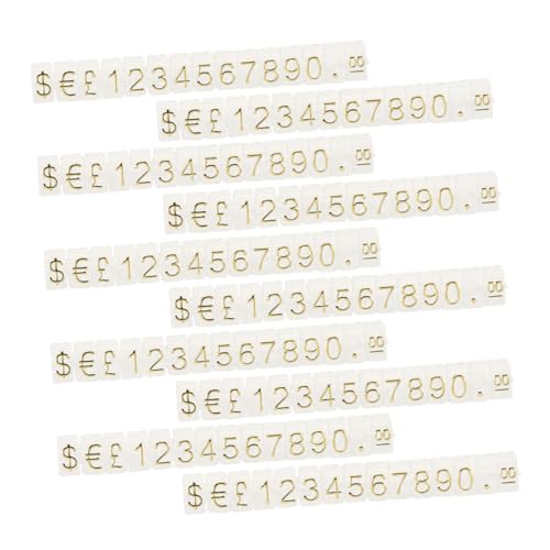 CAXUSD 10 Saiten digitales Preisschild mit Sockel Preisanzeige Einzelhandelspreisblöcke Preisschilder stehen Tags anzeigen preisaufsteller tags Preiswürfel Preisbrief Plastik von CAXUSD