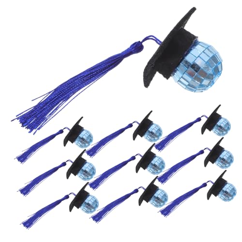 CAXUSD 10 Stück Cupcake -Dekorationen mit Abschlussmotiven Cupcake-Topper mit Abschluss Abschlusskappendekorationen Cupcake-Dekoration Abschlusskappe geformte Topper Filzstoff Blue CAXUSD 10 Stück Cupcake -Dekorationen mit Abschlussmotiven Cupcake-Topper mit Abschluss Abschlusskappendekorationen Cupcake-Dekoration Abschlusskappe geformte Topper Filzstoff Blue von CAXUSD