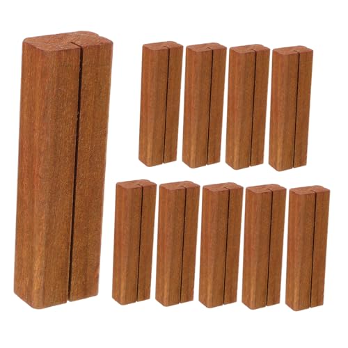 CAXUSD 10 Stück Desktop -Holzkartenclip Visitenkartenhalter aus Holz ausstellungsstand aus holz Bild steht für Tisch Basis für Namenskarten Desktop-Bildhalter hölzern Light CAXUSD 10 Stück Desktop -Holzkartenclip Visitenkartenhalter aus Holz ausstellungsstand aus holz Bild steht für Tisch Basis für Namenskarten Desktop-Bildhalter hölzern Light von CAXUSD