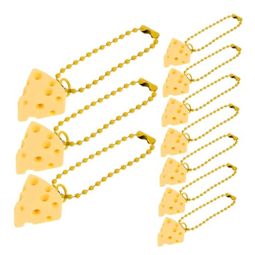 CAXUSD 10 Stück Käseornamente Artikel Schließe Hummer-schlüsselanhänger-clips Lustige Schlüsselanhänger Käse Ohrringe Käse-schlüsselanhänger Halskettenständer Auto Cool Gold Plastik Khaki CAXUSD 10 Stück Käseornamente Artikel Schließe Hummer-schlüsselanhänger-clips Lustige Schlüsselanhänger Käse Ohrringe Käse-schlüsselanhänger Halskettenständer Auto Cool Gold Plastik Khaki von CAXUSD