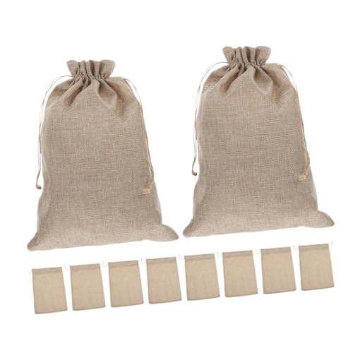 CAXUSD 10 Stück Kleine Leinen-geschenksäckchen mit Kordelzug Rustikale Schmuckverpackung Wiederverwendbare Jutebeutel für Geburtstag Hochzeit Party Süßigkeiten und Dekoration CAXUSD 10 Stück Kleine Leinen-geschenksäckchen mit Kordelzug Rustikale Schmuckverpackung Wiederverwendbare Jutebeutel für Geburtstag Hochzeit Party Süßigkeiten und Dekoration von CAXUSD