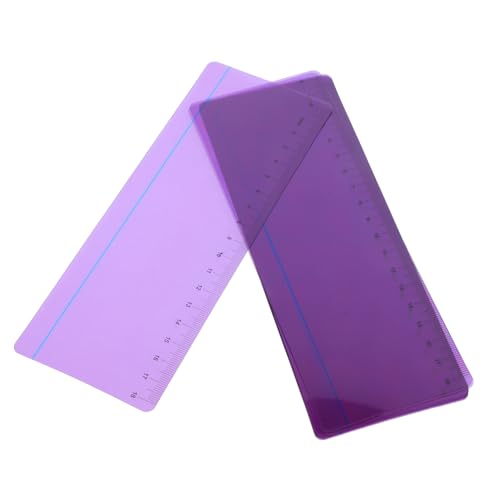 CAXUSD 10 Stück Lesezeichen lesen Praktische Lesehilfen Lesewerkzeug für Lesewerkzeuge Dyslexie lesestreifen Leselinien-Tracker farbige Highlight-Streifen das Haustier Violett von CAXUSD